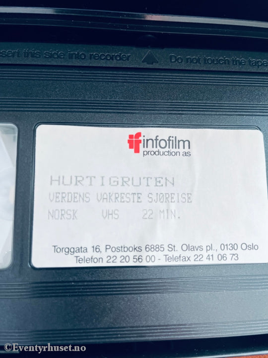 Hurtigruten - Verdens Vakreste Sjøreise. Vhs. Vhs