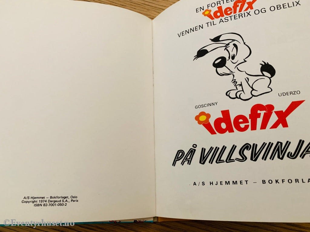 Idefix På Villsvinjakt. 1974. Fortelling