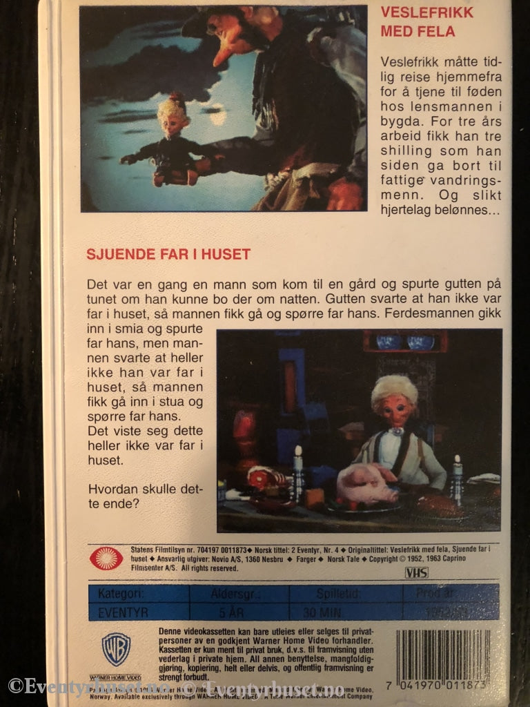 Ivo Caprino. 2 Eventyr Nr 4. Vhs. Vhs