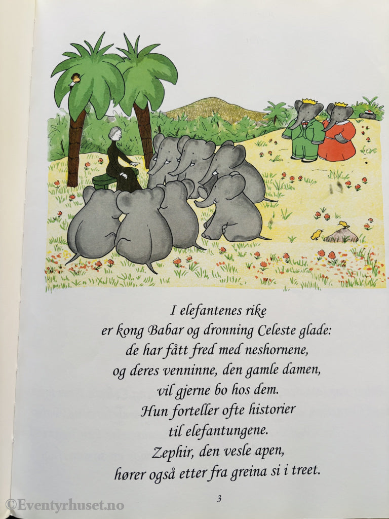 Jean de Brunhoff. Kong Babar. 1935. Barnebok.