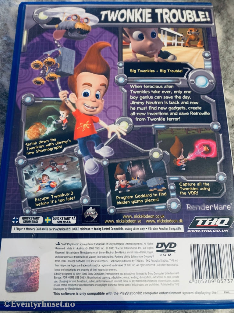 Jimmy Neutron - Boy Genius. Ps2. Ps2