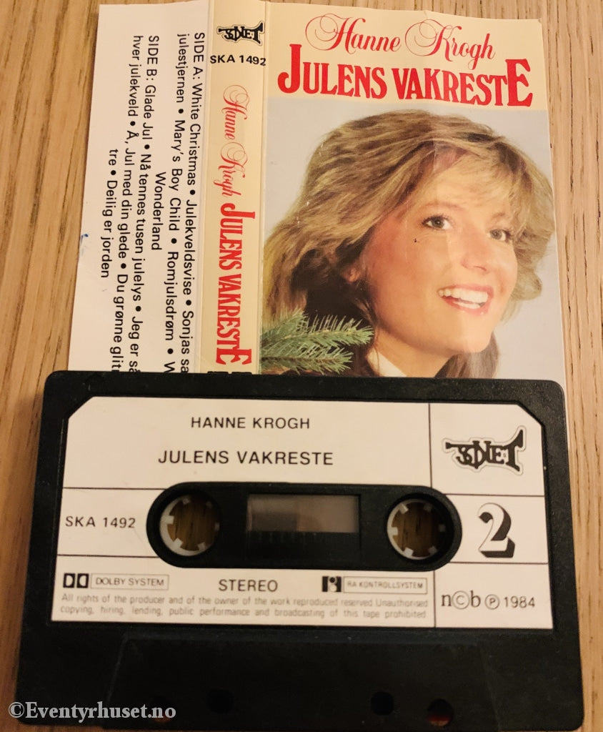 Julens Vakreste Med Hanne Krogh. 1984. Kassett. Kassett (Mc)