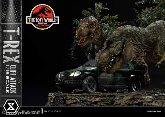 Jurassic World: The Lost World Statue 1/15 T-Rex Cliff Attack Bonus Version 53 cm Collectibles