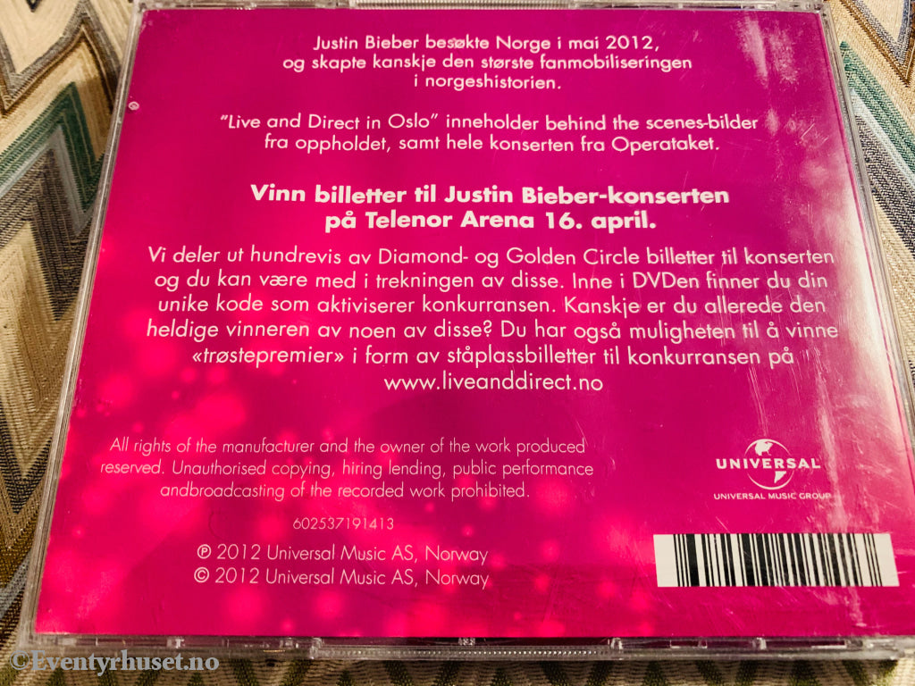 Justin Bieber Live & Direct - Oslo. 2012. Cd. Cd