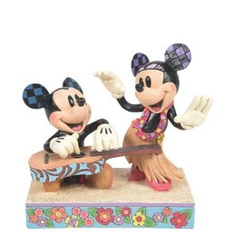 HAWAIIAN HOLIDAY (MICKEY & MINNIE HAWAII FIGURINE) H 15 CM.