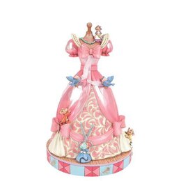 A DRESS FOR CINDERELLY (CINDERELLA'S DRESS MUSICAL FIGURINE) H21,5 CM (3 X AAA BATTERIER, IKKE INKLUDERET)