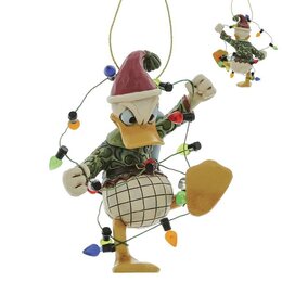 DONALD IN XMAS LIGHTS, ORNAMENTS H 9 CM.