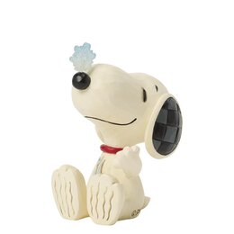 SNOOPY WITH SNOWFLAKE ON NOSE MINI. 7 CM.
