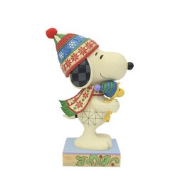 LARGE SNOOPY HUGGING WOODSTOCK. 20,5 CM.