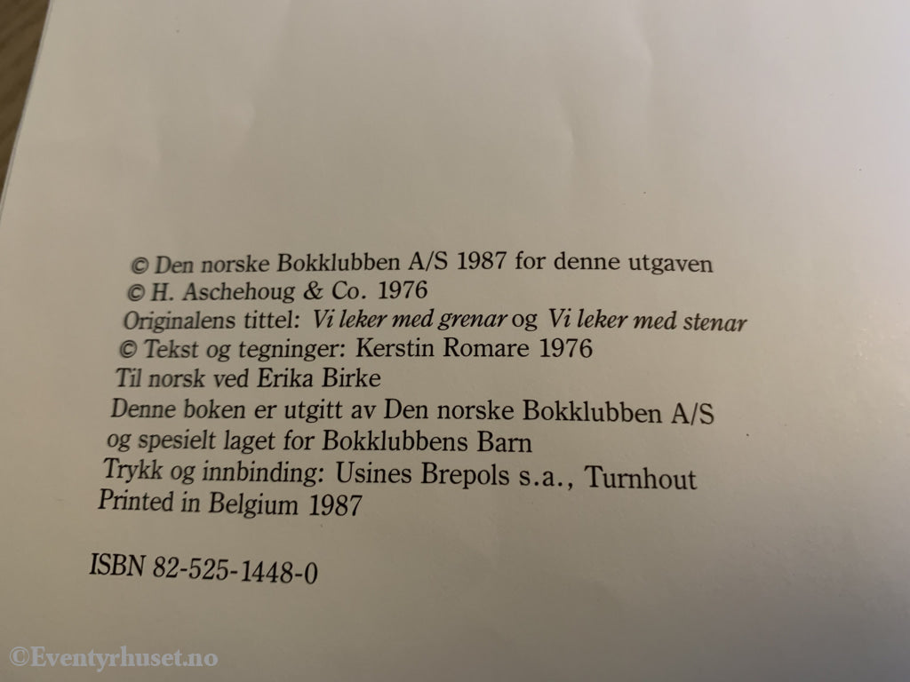 Kerstin Romare. 1976/87. Vi Leker Med Greiner. Steiner. Fortelling