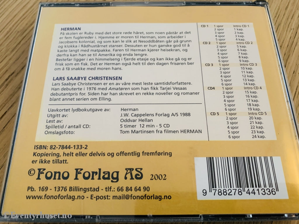 Lars Saabye Christensen. Herman. Lydbok På 5 Cd.