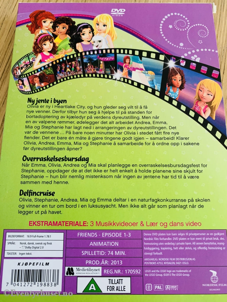 Lego Friends. Episode 1-3. Dvd Slipcase.