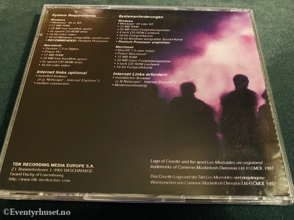 Les Miserables Interactive. 1997. Pc. Pc Spill