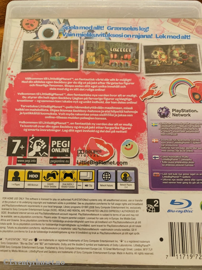 Little Big Planet. Ps3. Ps3