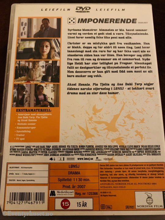 Lønsj. 2007. Dvd Leiefilm.