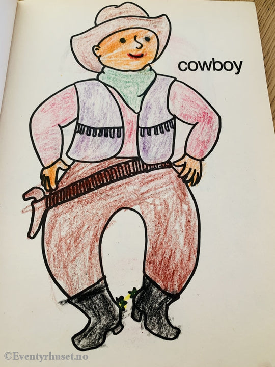 Malebok. Abc. 1987. Brukt. Malebok