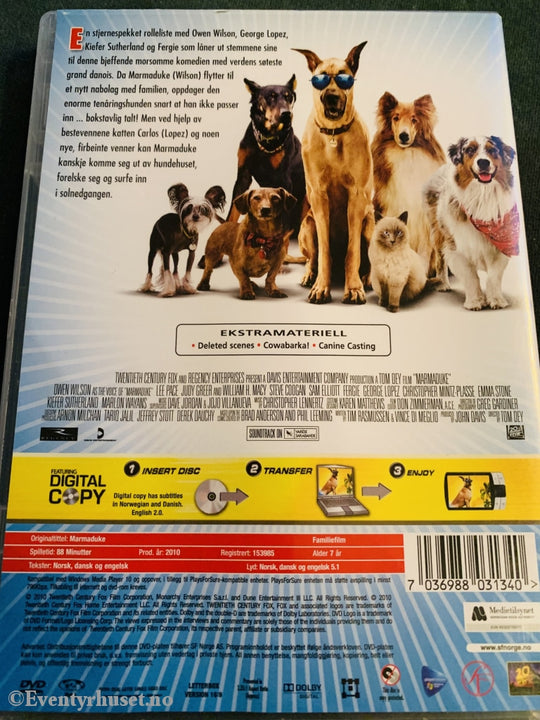 Marmaduke. 2010. Dvd. Dvd