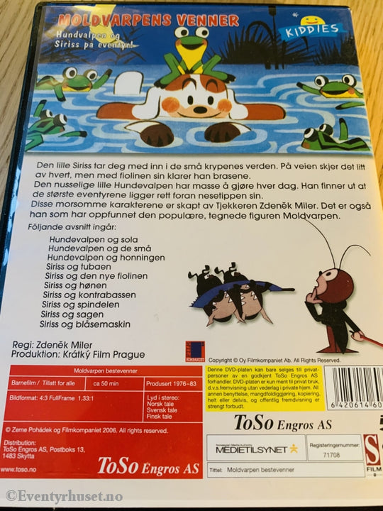 Moldvarpens Beste Venner. Hundvalpen Og Siriss. 1976-83. Dvd. Dvd