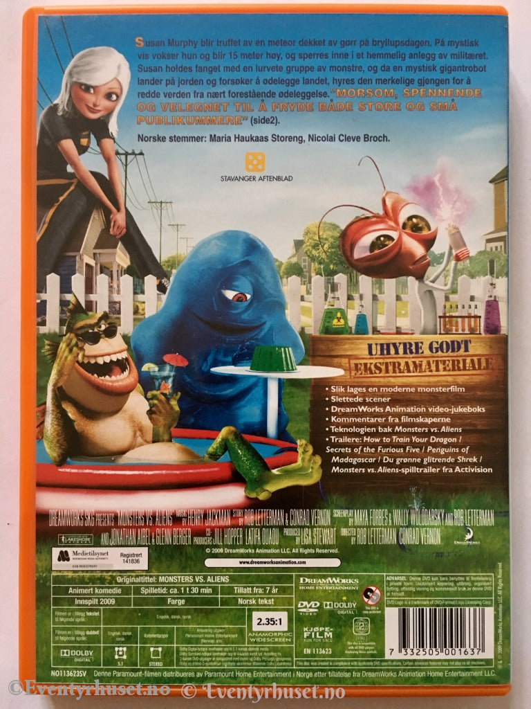 Monsters Vs Aliens. Dvd. Dvd