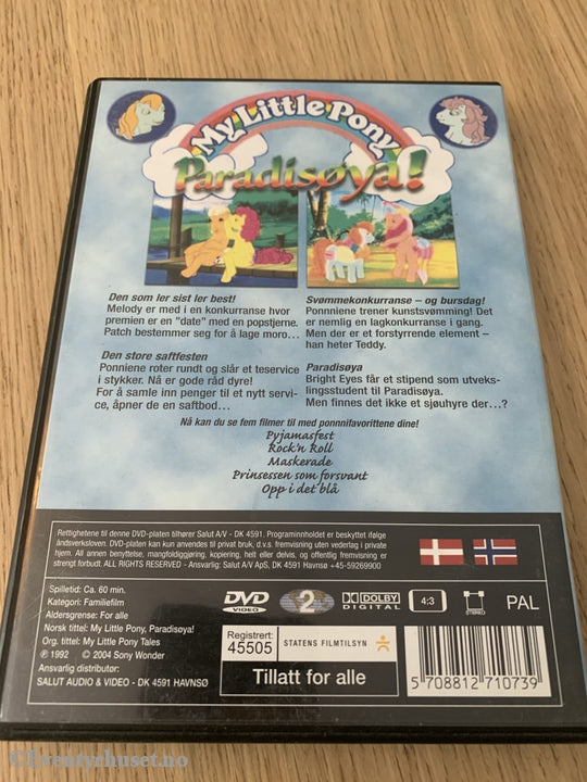 My Little Pony. 1992. Paradisøya. Dvd. Dvd