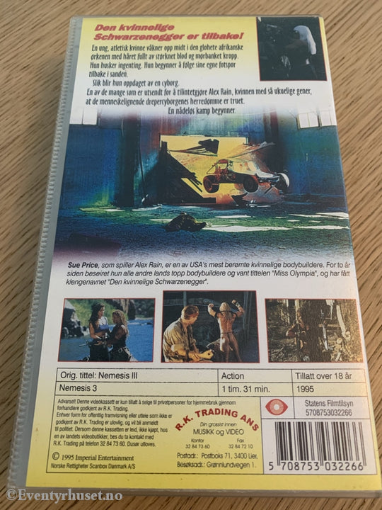 Nemesis 3. 1995. Vhs. Vhs