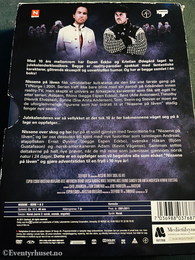 Nissene På Låven Serie 1 & 2. 2001. Dvd Samleboks.