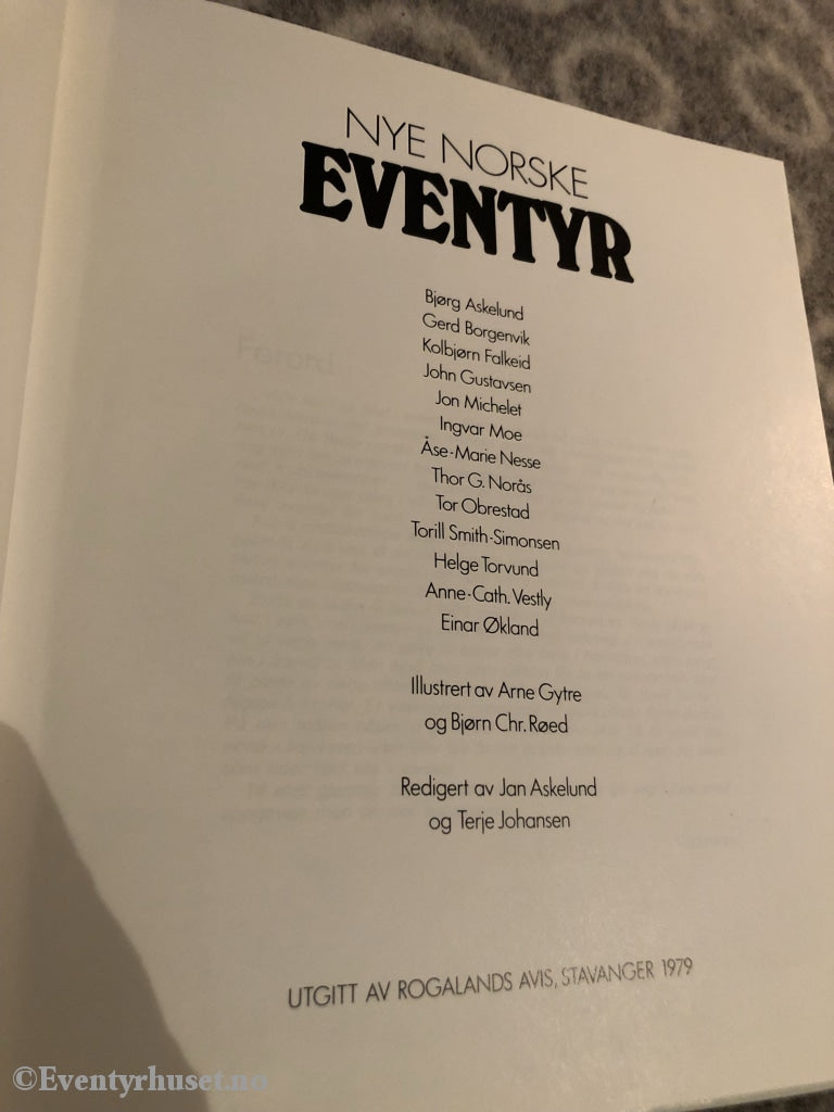Nye Norske Eventyr. 1979. Eventyrbok