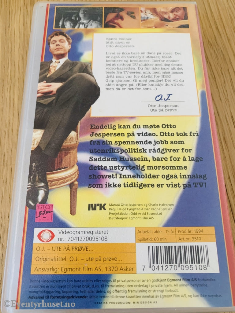 O. J. Ute På Prøve... 1994. Vhs. Vhs