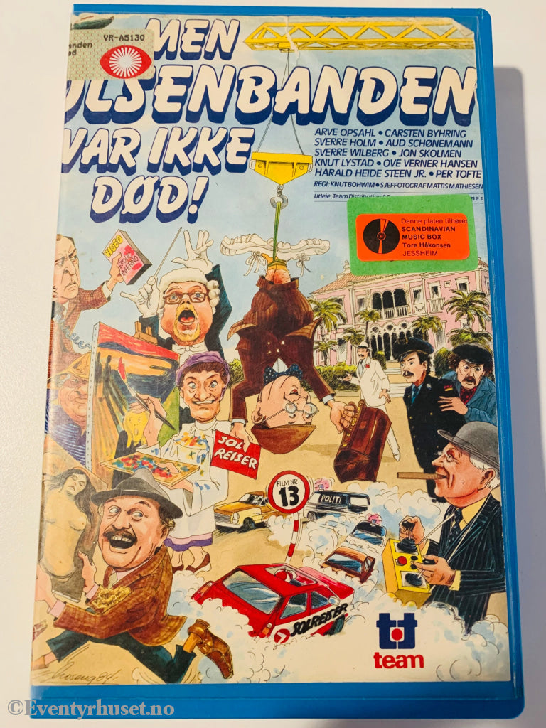 Olsenbanden Nr. 13. Var Ikke Død. 1984. Vhs Big Box. Box