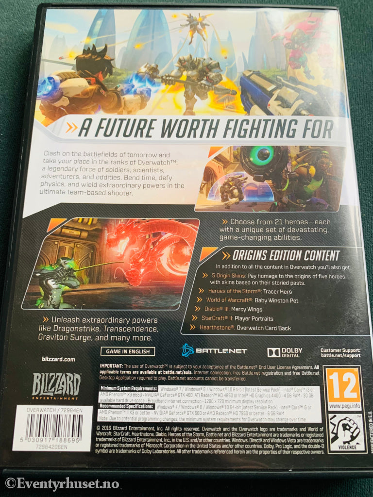 Overwatch - Origins Edition. Pc Spill. Spill