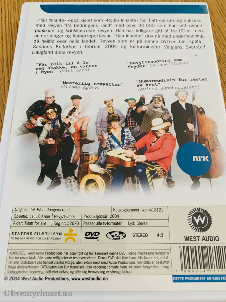 På Bedringens Rand (Nrk). 2004. Dvd. Dvd