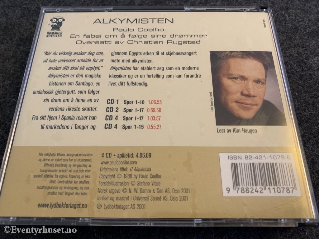 Paulo Cohelo. 2001. Alkymisten. Lydbok På 4 X Cd.