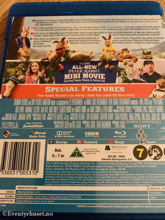 Peter Rabbit. Blu-Ray. Blu-Ray Disc