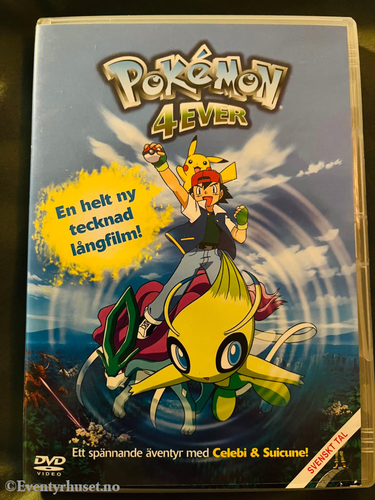 Pokémon 4Ever. 2002. Dvd. Svensk Tekst. Dvd