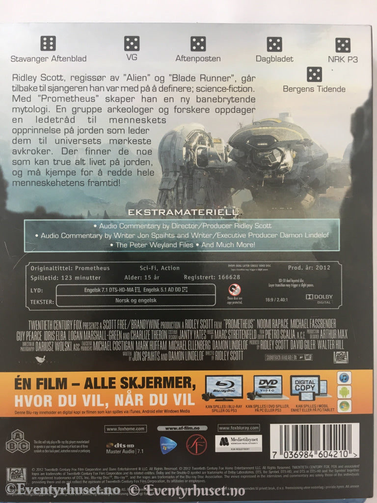 Prometheus. Dvd. Dvd