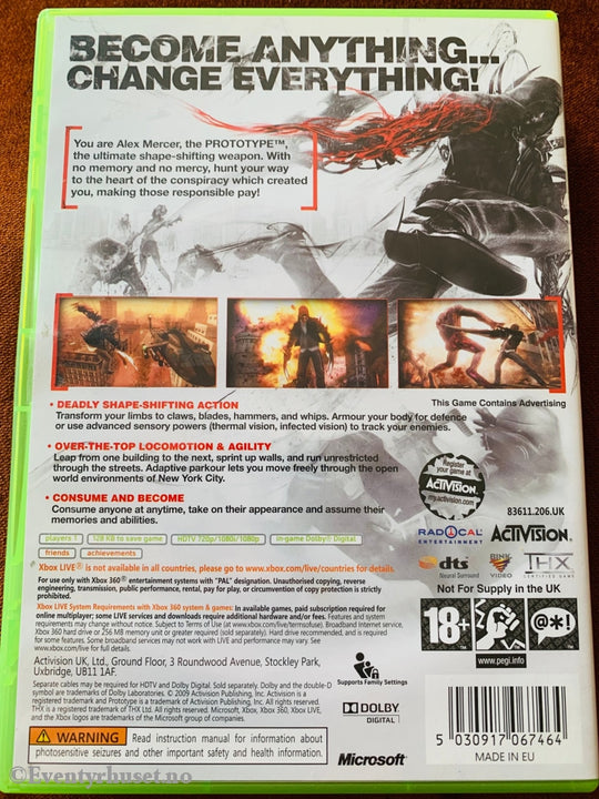 Prototype. Xbox 360.