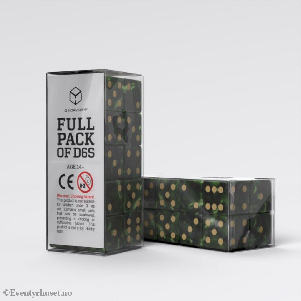 Q Workshop Dice Set Full Pack D6 Green (20) Games