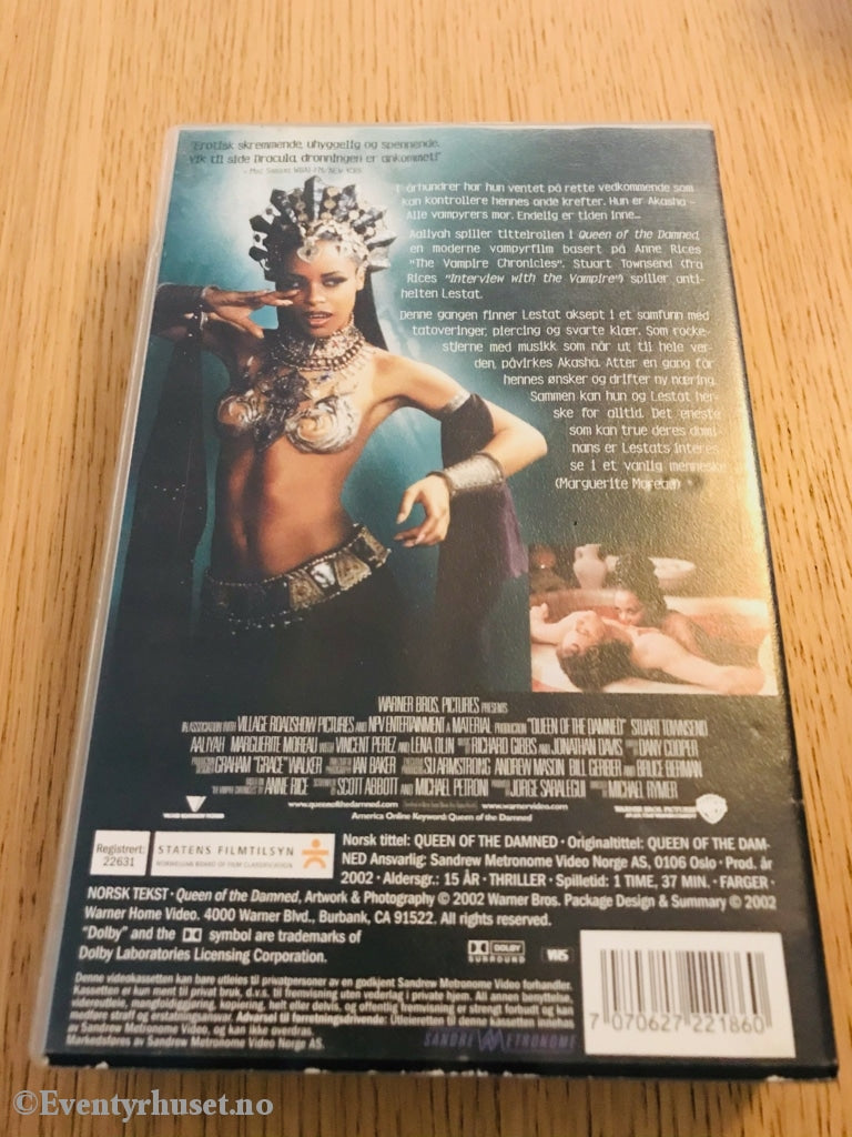 Queen Of The Dammed. 2002. Vhs. Vhs