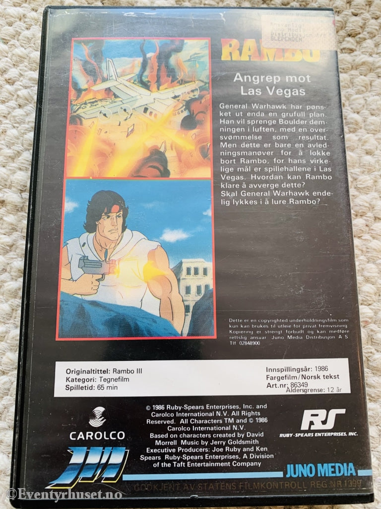 Rambo 3. 1986. Vhs Big Box.