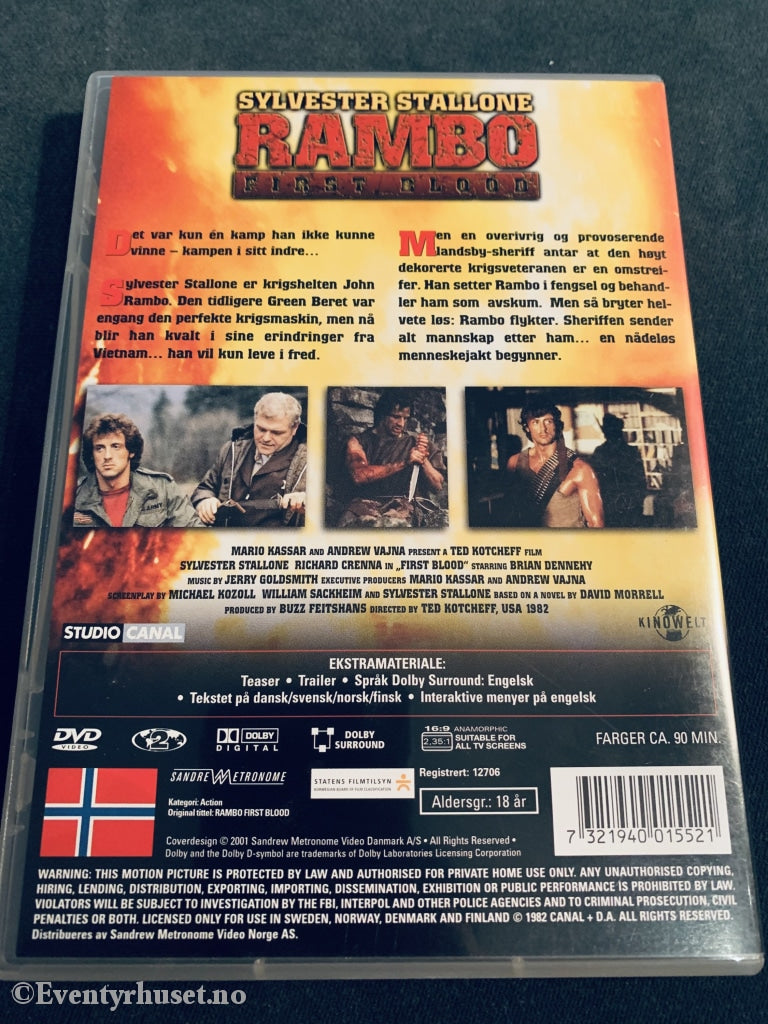 Rambo - First Blood. Dvd. Dvd
