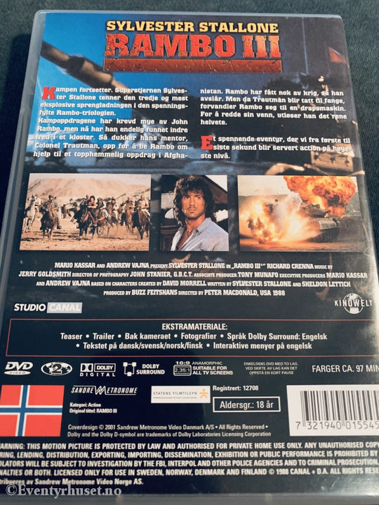 Rambo Iii. Dvd. Dvd