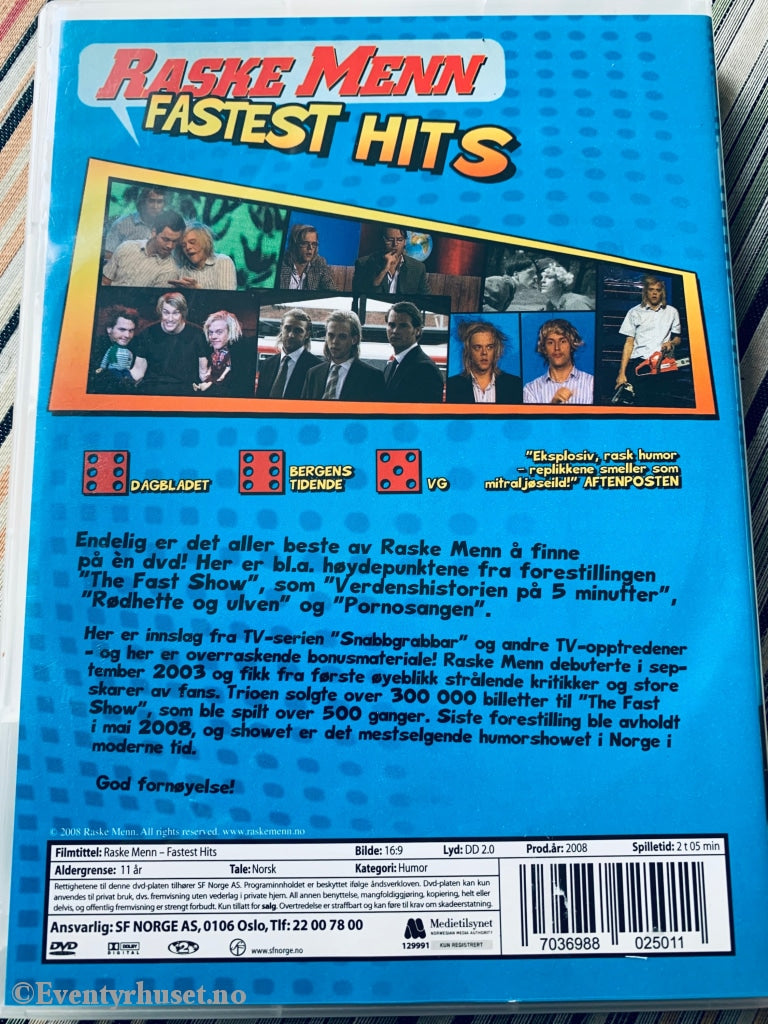 Raske Menn Fastest Hits. 2008. Dvd. Dvd