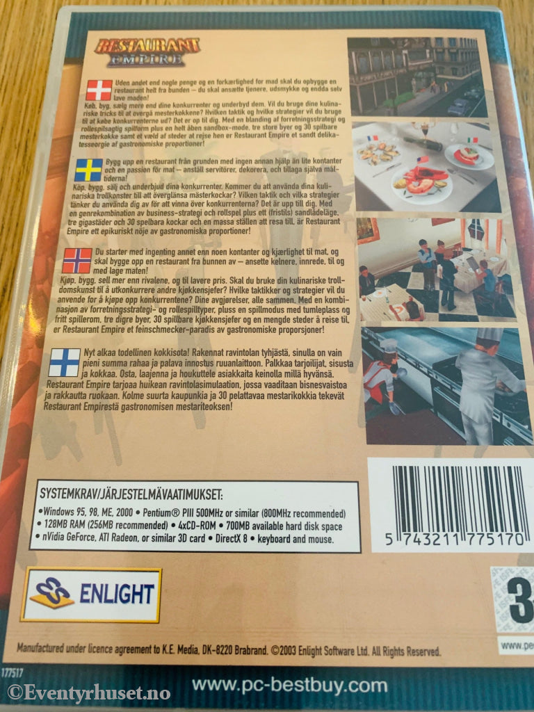 Restaurant Empire. Pc-Spill. Pc Spill