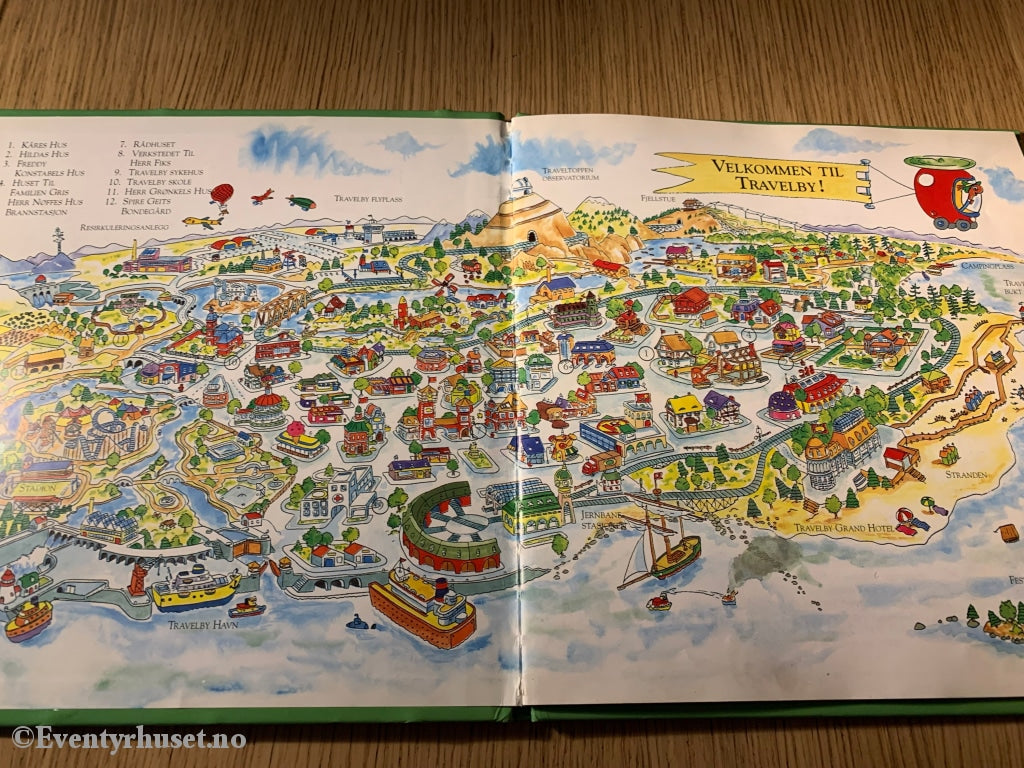 Richard Scarrys Travelby. Å Sove Ute. Fortelling