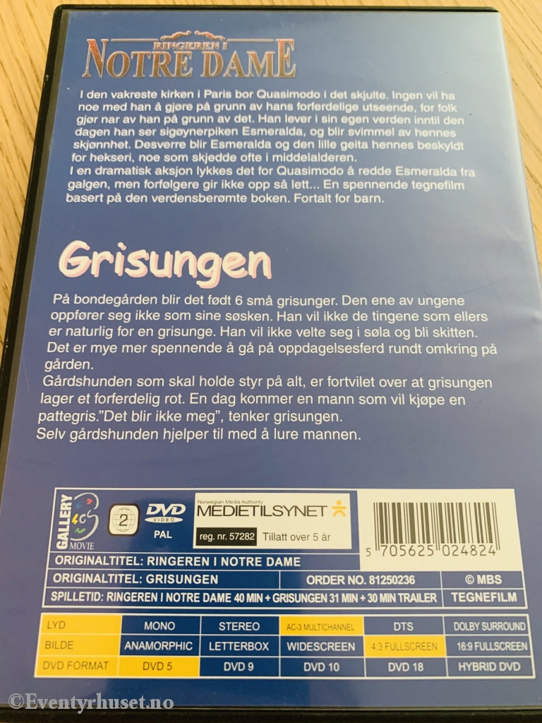 Ringeren I Notre Dame / Grisungen. Dvd. Dvd