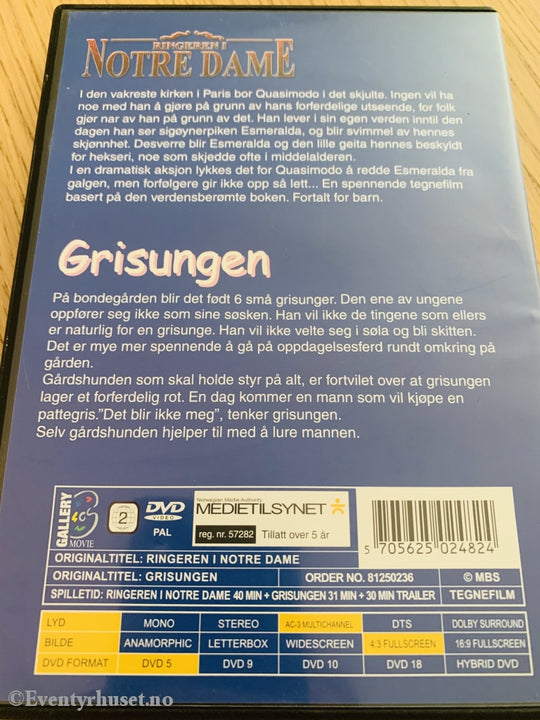 Ringeren I Notre Dame / Grisungen. Dvd. Dvd