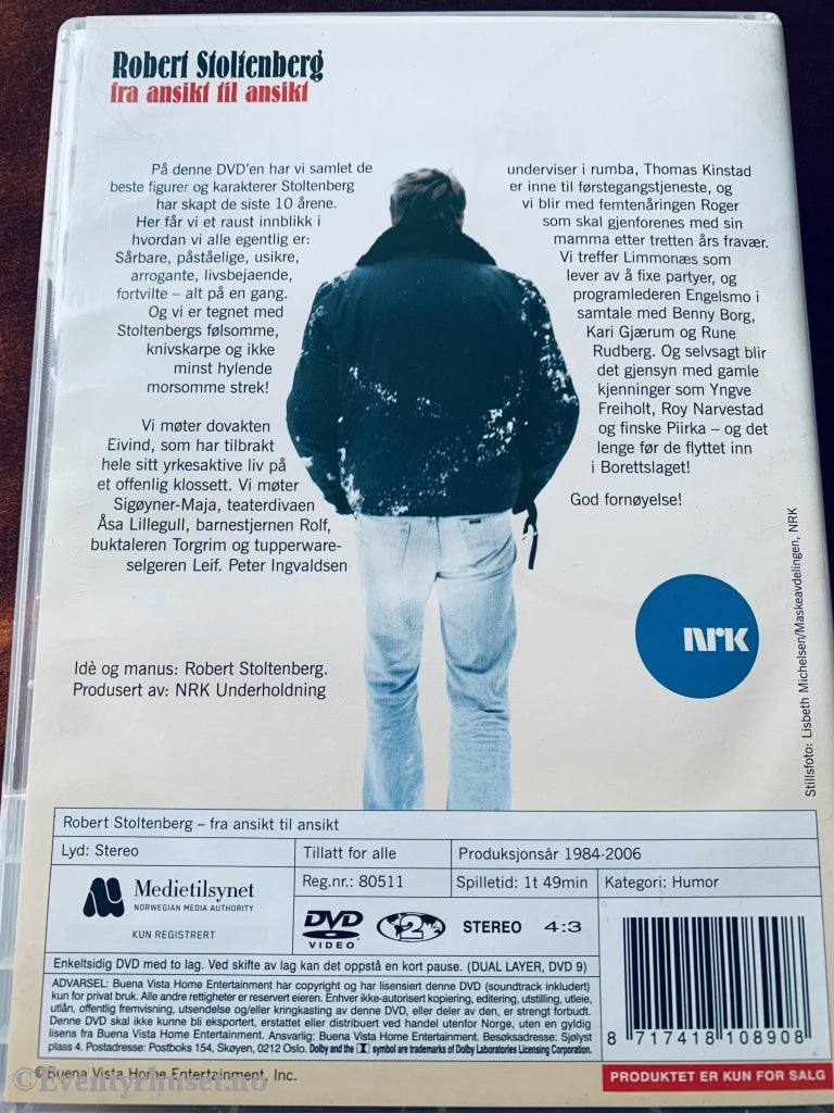 Robert Stoltenberg - Fra Ansikt Til (Nrk). Dvd. Dvd