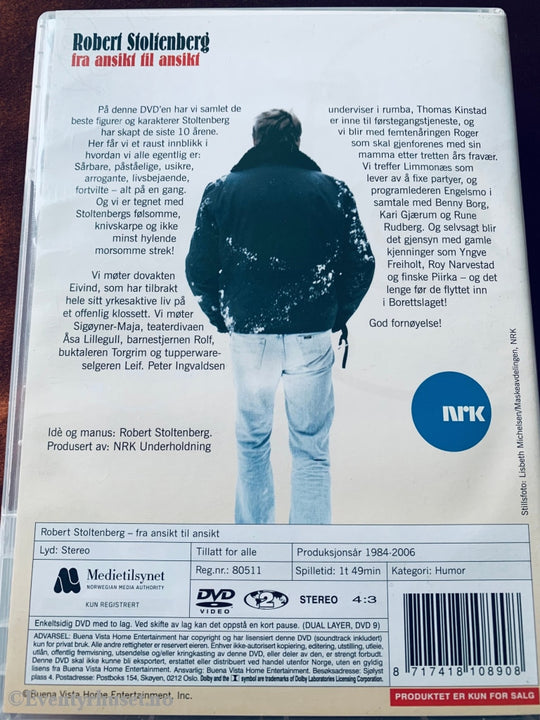 Robert Stoltenberg - Fra Ansikt Til (Nrk). Dvd. Dvd