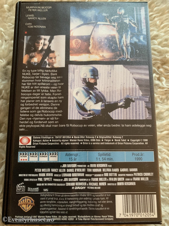 Robocop 2. 1990. Vhs. Vhs
