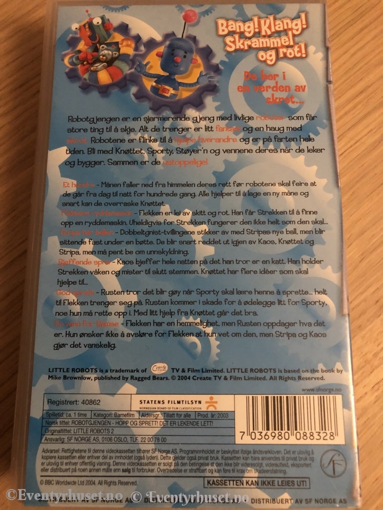 Robotgjengen - Hopp Og Sprett! 2003. Vhs. Vhs